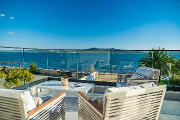 Beachfront Family Villa with Pool in Sukošan