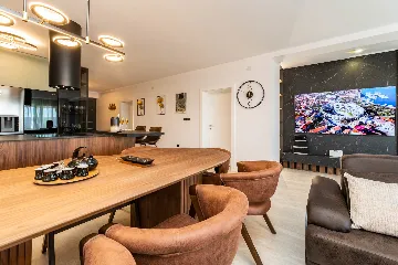 Beachfront Family Villa with Pool in Sukošan