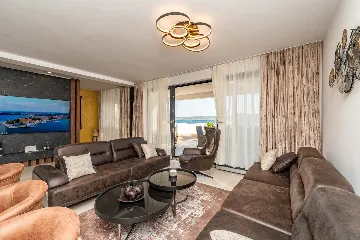 Beachfront Family Villa with Pool in Sukošan