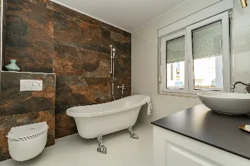 Beachfront Family Villa with Pool in Sukošan