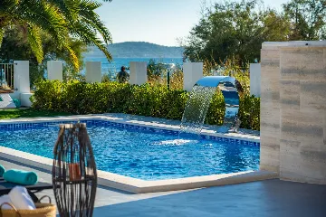 Beachfront Family Villa with Pool in Sukošan