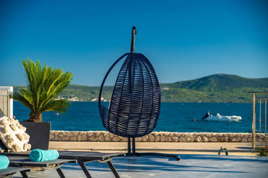 Beachfront Family Villa with Pool in Sukošan