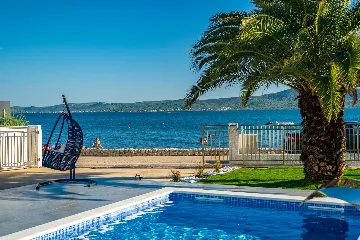 Beachfront Family Villa with Pool in Sukošan