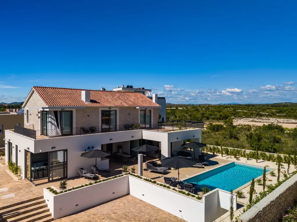 Contemporary Villa Retreat with Pool in Vodice
