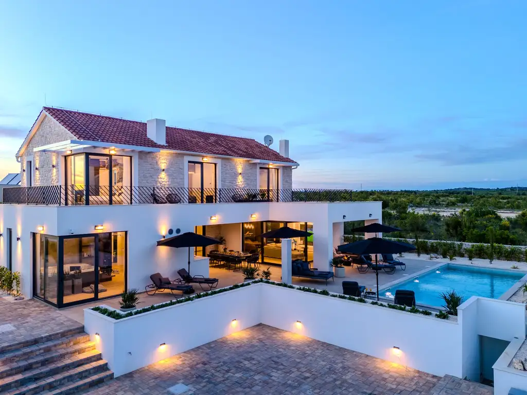 Contemporary Villa Retreat with Pool in Vodice