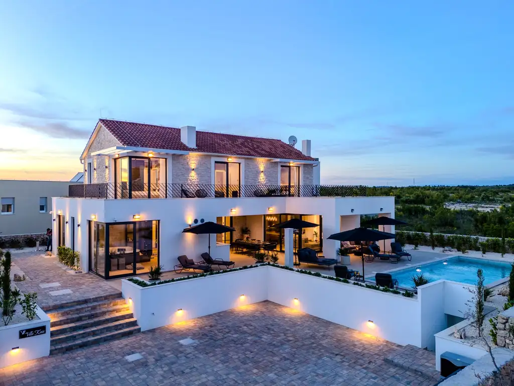 Contemporary Villa Retreat with Pool in Vodice