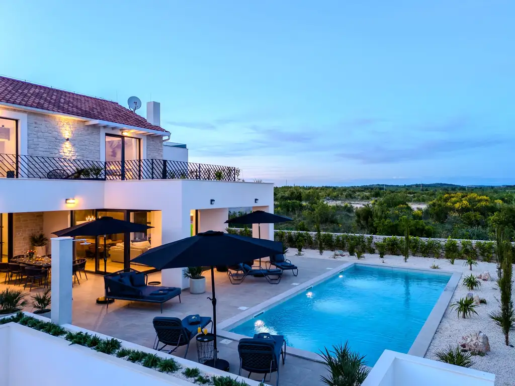 Contemporary Villa Retreat with Pool in Vodice