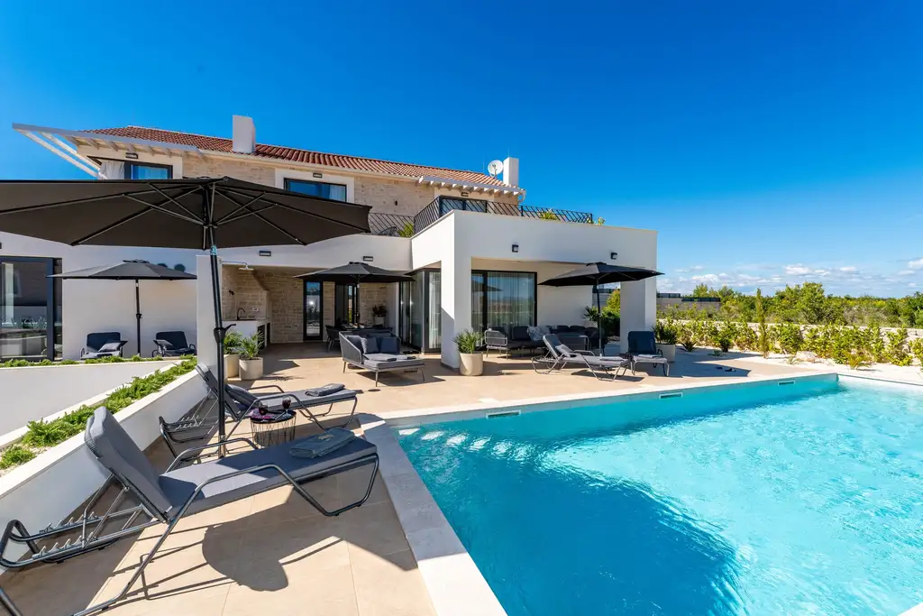 Contemporary Villa Retreat with Pool in Vodice