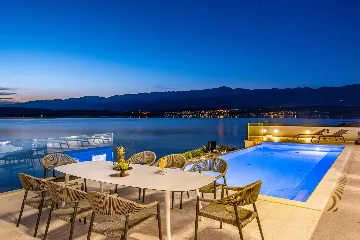 Contemporary Seaside Villa with Pool, Novigrad