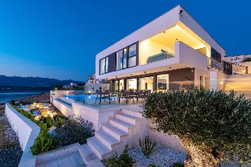 Contemporary Seaside Villa with Pool, Novigrad
