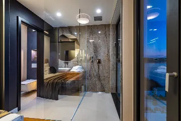 Contemporary Seaside Villa with Pool, Novigrad