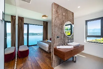 Contemporary Seaside Villa with Pool, Novigrad