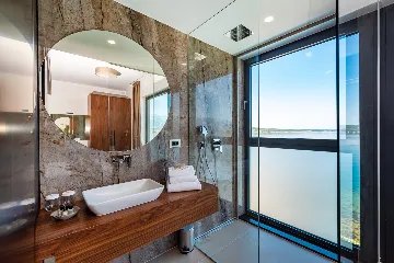 Contemporary Seaside Villa with Pool, Novigrad