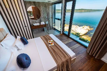 Contemporary Seaside Villa with Pool, Novigrad