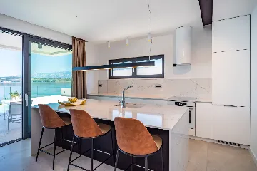 Contemporary Seaside Villa with Pool, Novigrad