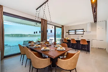 Contemporary Seaside Villa with Pool, Novigrad