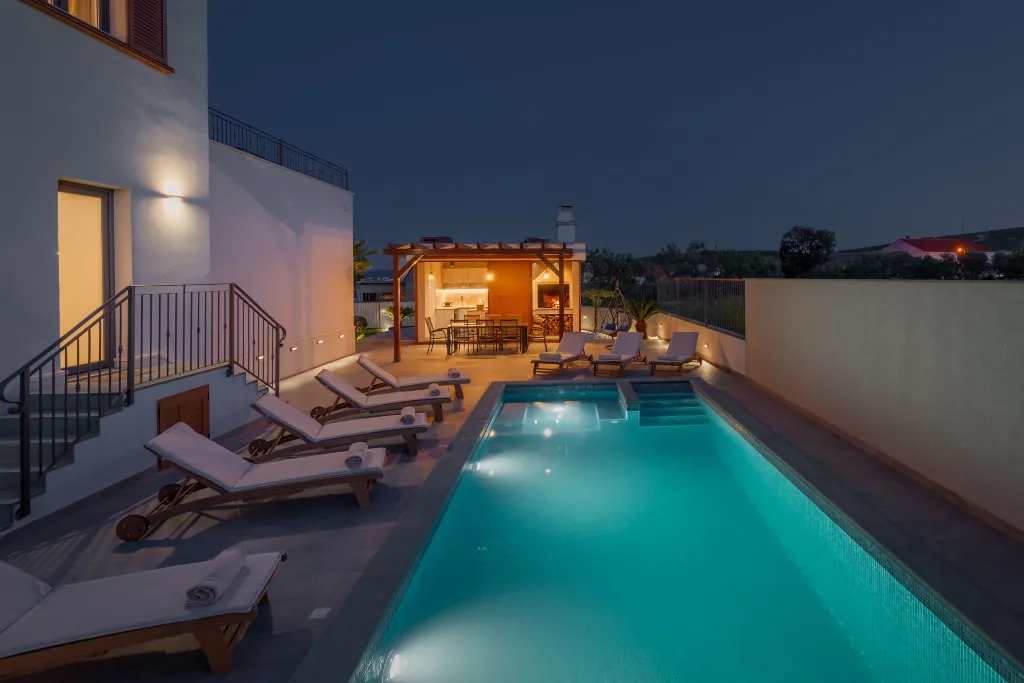 Modern Villa with Heated Pool in Trogir