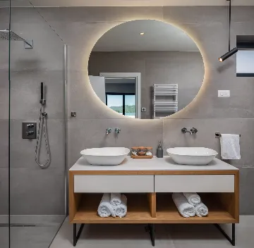 Modern Seaside Villa with Pool in Jezera