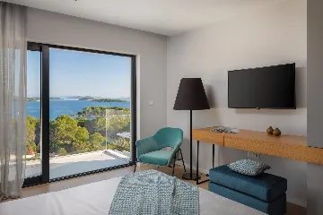 Modern Seaside Villa with Pool in Jezera