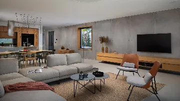 Modern Seaside Villa with Pool in Jezera