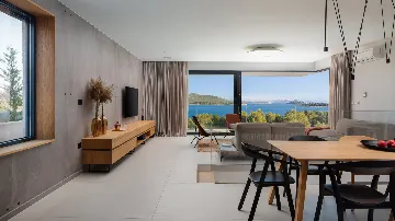 Modern Seaside Villa with Pool in Jezera