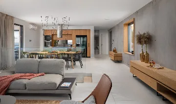 Modern Seaside Villa with Pool in Jezera