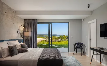 Modern Seaside Villa with Pool in Jezera