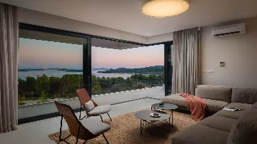 Modern Seaside Villa with Pool in Jezera