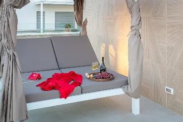 Modern Seaside Villa with Pool in Okrug Gornji