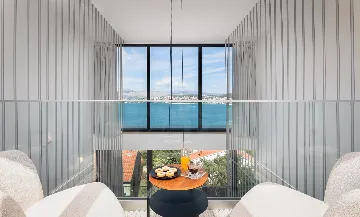 Modern Seaside Villa with Pool in Okrug Gornji