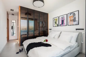 Modern Seaside Villa with Pool in Okrug Gornji