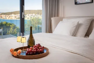 Modern Seaside Villa with Pool in Okrug Gornji