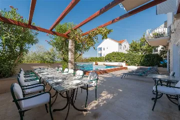Beachfront Villa with Heated Pool in Mirca