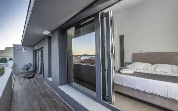 Contemporary Seaside Villa with Pool, Rogoznica