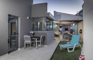 Contemporary Seaside Villa with Pool, Rogoznica