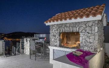 Contemporary Seaside Villa with Pool, Rogoznica