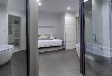 Contemporary Seaside Villa with Pool, Rogoznica