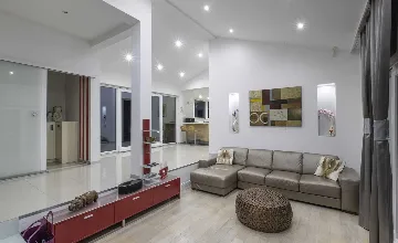 Contemporary Seaside Villa with Pool, Rogoznica