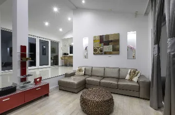 Contemporary Seaside Villa with Pool, Rogoznica