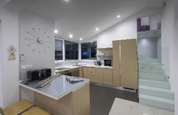 Contemporary Seaside Villa with Pool, Rogoznica