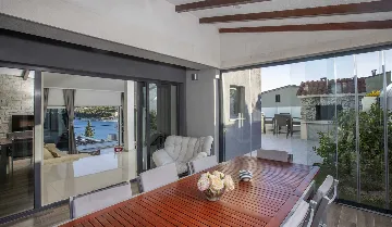 Contemporary Seaside Villa with Pool, Rogoznica