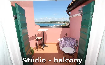 Studio Apartment in Rovinj City Center with Sea View