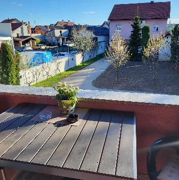 Room with Two Beds and Roof Window in Zagreb
