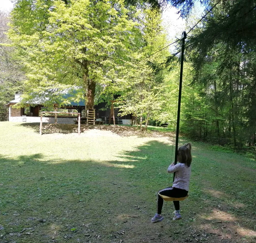 Oaza Preske, picnic area - an oasis in the middle of the forest in untouched nature