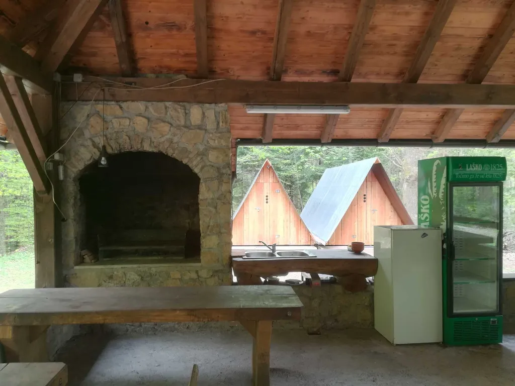 Oaza Preske, picnic area - an oasis in the middle of the forest in untouched nature