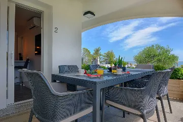 Pool & Sea-View Apartment in Vir (Up to 6)