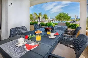 Pool & Sea-View Apartment in Vir (Up to 6)