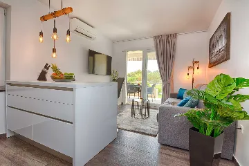 Pool & Sea-View Apartment in Vir (Up to 6)