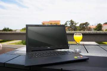 Vir Apartment for 4 with Pool and Sea View