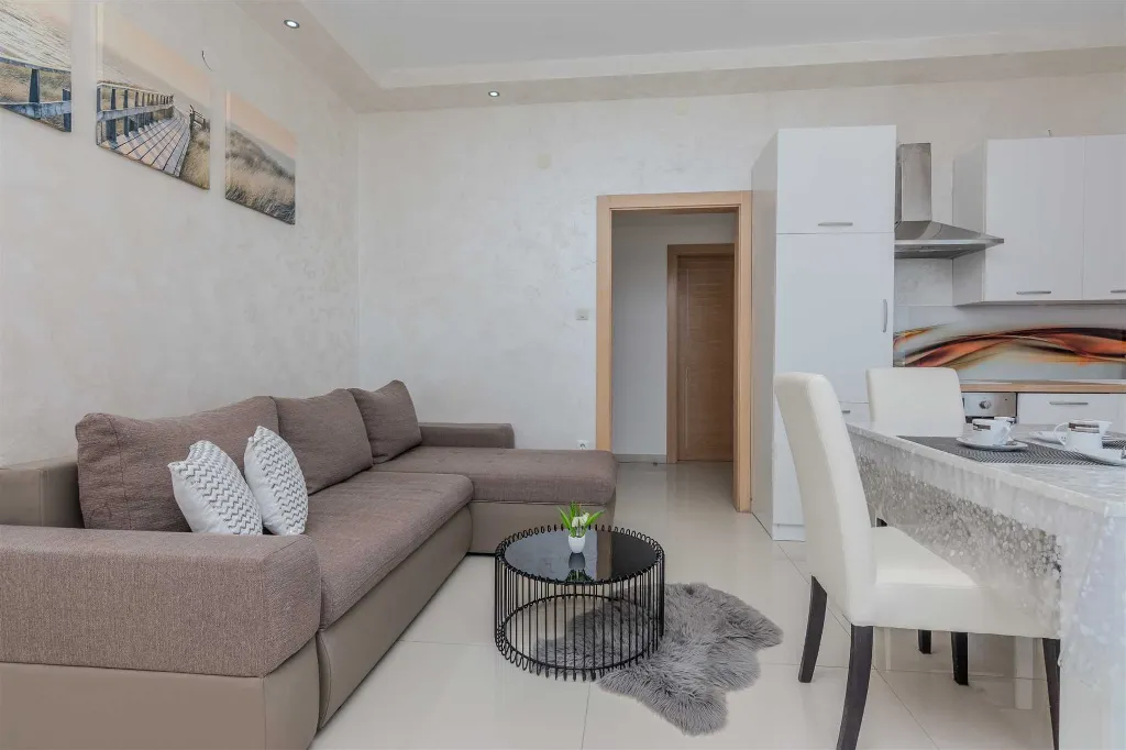 Beachfront Apartment in Vir for Up to 4 Guests